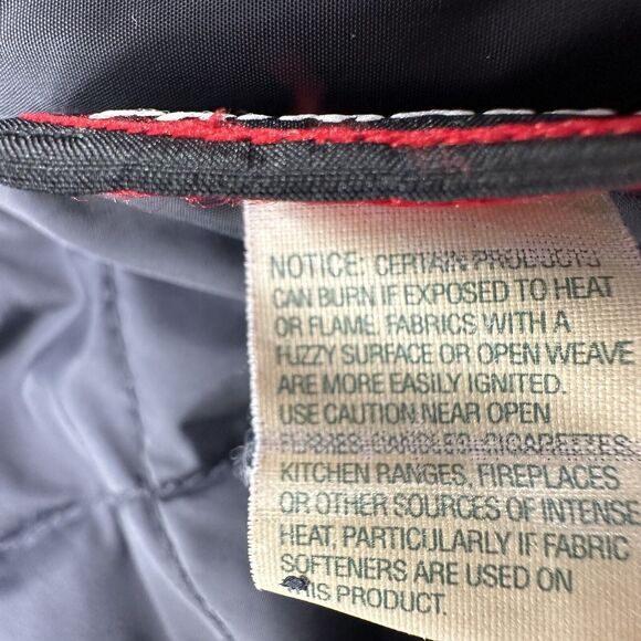 L.L. BEAN - Women's Fleece Lined Primaloft Quilted Hooded Black Coat Size L - Picture 6 of 15